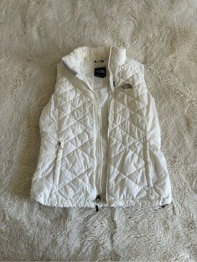 The North Face White Quilted Vest